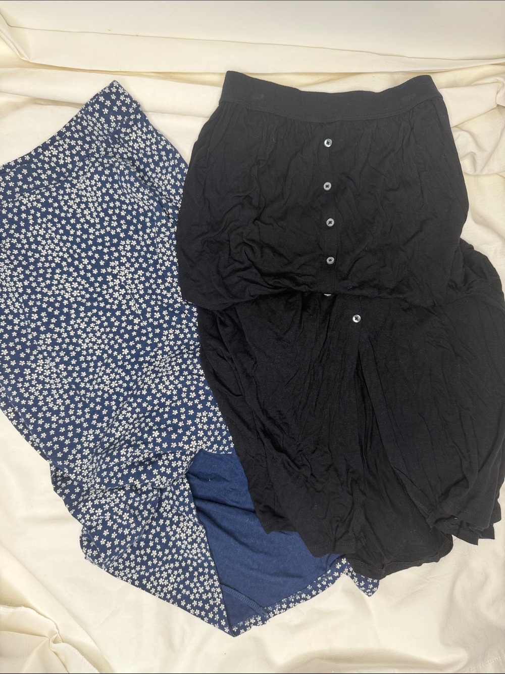 LOT OF 2 Abercrombie & Fitch Midi High Low Skirts Women’s S